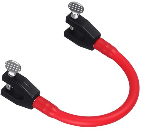 IMUSINICE Connettore per Punte da Sci in Lattice Rosso, Morsetto per Fissaggio Sci da 2 a 8 Mm, Aiuto per Allenamento e Controllo per Principianti e Colore Casuale