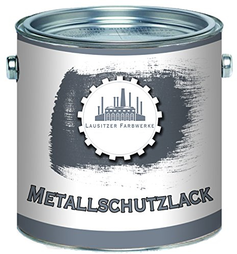 Lausitzer Farbwerke Metallschutzfarbe traditioneller Metallschutzlack Metallfarbe Metalllack perfekter Schutzlack für metallische Untergründe (5 L, Moosgrün (RAL 6005))