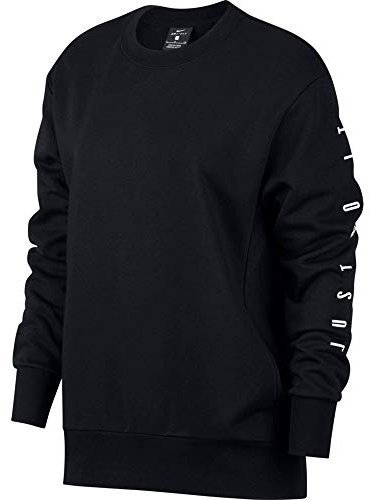 Nike Women Dri-Fit Long-Sleeve Training Top - Black/White, X-Small