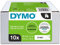DYMO Original D1-Etikettenband | schwarz auf weiß | 12 mm x 7 m | selbstklebendes Schriftband | für LabelManager-Beschriftungsgerät | 10 Etikettenkassetten