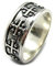Sterling silber ring solide 925 Jerusalem Kreuz R001949 EMPRESS
