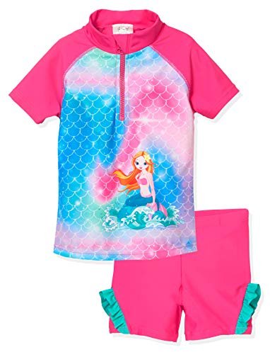Playshoes zweiteilig Schwimmshirt Badeshorts Badebekleidung Unisex Kinder,Meerjungfrau,122-128