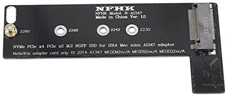 Domilay New NVMe M2 SSD Converter Card to for Apply Mac Mini 2014 A1347 MEGEN2 MEGEQ2 Adapter Raiser PCI Express NGFF 760P 600P Riser Card