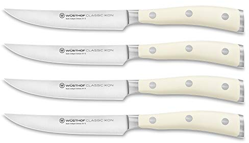 WÜSTHOF Classic Ikon Crème Steakmessersatz mit 4 Messern