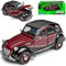 Welly Citroen 2cv Braun Rot Schwarz Charleston 6 Ente 1949-1990 1/24 Modell Auto mit individiuellem Wunschkennzeichen