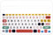 WYGCH- Ultra Thin Silicone Keyboard Cover for Logitech K480 Multi Device Keyboard Protcetive Skin-Creative Rainbow Font