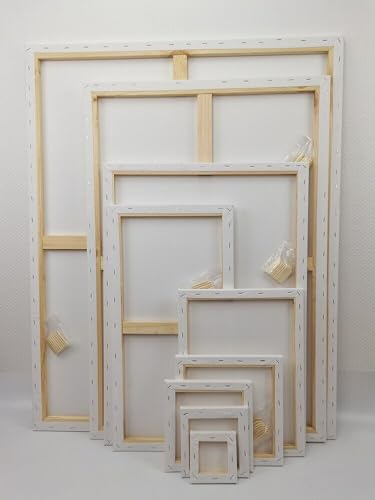 MalerGallery 2er Set 30x40 cm Leinwand auf Keilrahmen aus Baumwolle -300 g/m² Gr. 30x40 cm bis 80x120 cm Versandkostenlos in Deutschland