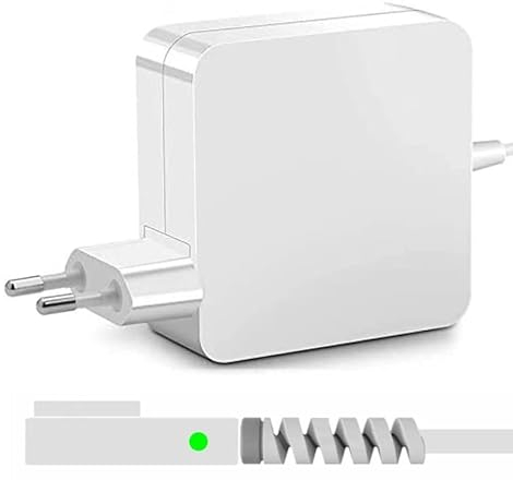 HiQ+ Netzteil 60 Watt Ladegerät kompatibel mit Mac Pro 13 Zoll A1181 - A1184 - A1185 - A1278 - A1330 - A1342 - A1344 Form L Mag1 + Kabelschutz im Lieferumfang enthalten