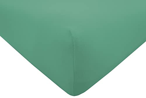 Dukal | Bezug für Massageliegen | 75-80 x 195-200 cm | aus hochwertigem DOPPEL-Jersey | 100% Baumwolle | Farbe: jade