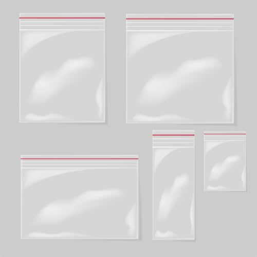 Pack 100 Sachets Plastiques Refermables 10x10cm - Sac Zip Durable, Hygiénique, Alimentaire. Idéal pour Artisanat, Bijoux, Conservation Alimentaire. Résistant au Congélateur, Étanche.