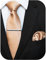 JEMYGINS Klassisch Formal Elegant Herren Seidenkrawatte Set-Krawatte & Einstecktuch Sets Champagner Gold 2