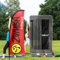 QSUM Zumba Federflagge und Stange Kit, 2,1 m Zumba Fitness Flagge für Zumba Shop Werbung Windless Swooper Flagge