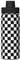 MIXMEY Black And White Checkered Stripes Print 18oz Sports Insulated Kettle,Practical Double-Layer Stainless Steel Kettle
