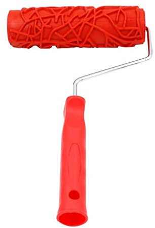 Rouleau de peinture à motifs de 17,8 cm pour décoration murale, gaufrage 3D, rouleau de décoration murale en caoutchouc pour décoration murale (EG092T)