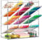 BEYGORM Vertikaler Marker-Organizer aus Acryl, abgewinkelter Stifthalter, Schreibtisch-Organisation, durchsichtig, groß, Schreibwaren, Bleistifthalter für Schreibtisch, Kunstbedarf,