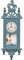 HOMSFOU Puppenhausuhr Im Maßstab 1:12 Vintage-Puppenhaus-Standuhr Standuhr Aus Holz Puppenhausmöbel Spielzeug Foto-Requisiten Für Puppenhaus-Zubehör