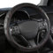 Black Panther Maßgeschneiderte Lenkradabdeckung für Volkswagen, Toyota, Mercedes, Peugeot, BMW, Renault, Audi, Ford, Skoda, Hyundai, Kia, Universal Passform 37-38cm (14.5-15)- Schwarz
