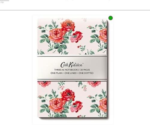 The Great British Card Company Cath Kidston 3 Pack Notebooks - Mixed Floral Print