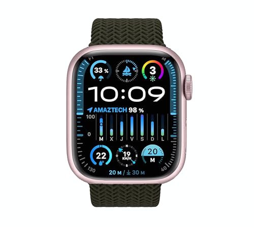 AMAZTECH Orologio Intelligente HK9 Pro Plus Smartwatch AMOLED 2.02 Waterprof IP67 Chiamate Bluetooth Chat GPT Orologio Fitness per Android iOS Ideale per uomo e donna (verde)