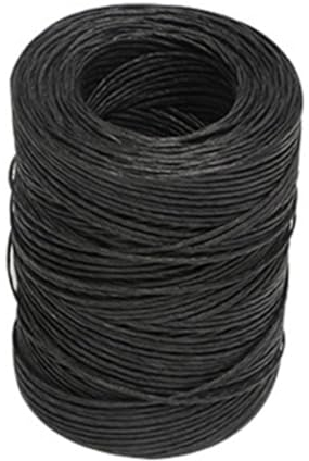 Wisafory 200M Papierdraht zum Basteln Natur Papierkordel mit Draht Blumendraht Eisendraht Dekodraht Papierwickeldraht Papier Bindedraht Bastelschnur für DIY Blumensträuße Ø1.5mm Schwarz