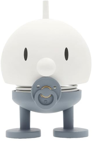 Hoptimist Baby Bumble, Glücksbringer, Babygeschenk, Geschenk zur Babyparty & Geburt, 4,5 x 5,8 x 7,6 cm, Small, Blau