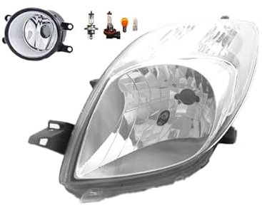 Johns, Scheinwerfer Halogen Front passend für Toyota Yaris XP9 01/2006-11/2008 H4 Links + Nebelscheinwerfer + Leuchtmittel