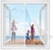 Mosquitera para Ventana 150x130cm Verano Cortina magnética Evita el Paso de Insectos Mantiene Insectos afuera para Sala de Salón Terraza Blanco Reforzada