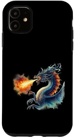iPhone 11 Dragon Fire Art Dragon Aesthetic Culture Mythical Creatures Case