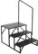 VEVOR RV Steps, 3-Step RV Stairs, 440 LBS Load Capacity, Thickened Carbon Steel, With Handrail, Non-Slip Steps for Safe Entry and Exit, Suit for RV, Trailer, Camper Steps
