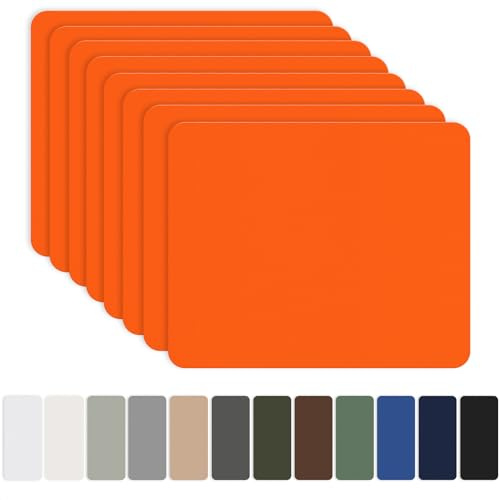 Nylon Selbstklebende Patches, OAZ 8 Stück 20x15cm Selbstklebender Wasserdichte Reparatur Patch, Nylon Flicken Selbstklebend Orange, für Zelte, Daunenjacke, Schlafsack, Tasche