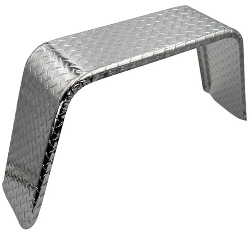 Tie Down 38,1 cm (15 Zoll) Rad – Anhänger-Kotflügel einachsig – Aluminium-Diamantplattiertes Lauffläche Mehrzweckanhänger 91,4 cm lang, 22,9 cm breit, 46,4 cm hoch (1