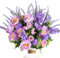 Minnhua Flores Artificiales de Seda moradas Rosas Artificiales Flores Artificiales decoración peonía Falsa Boda Flores para Exterior balcón Maceta habitación jardín Interior Exterior decoración