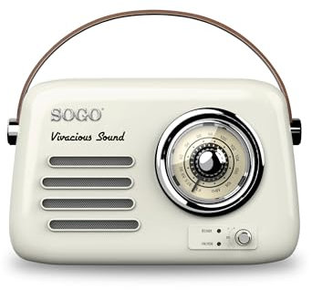 RADIO RETRO CON ALTAVOZ BT BEIGE