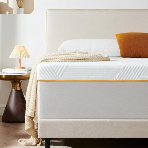 Sleremind Matelas 140x190x16cm,Mousse à Mémoire de Forme | Matelas 140x190 cm, fermeté moyenne, soutien optimal, réversible, housse amovible et lavable, confort durable.