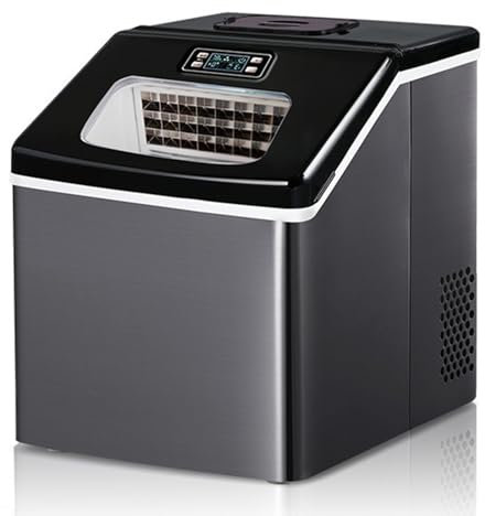 Macchina per il ghiaccio commerciale/domestica, produzione di ghiaccio rapida in 12 minuti, 24 vaschette per il ghiaccio/acciaio inossidabile anti-impronta/pulizia automatica