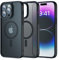 GOODVISH Magnetic Case for iPhone 14 Pro Max Case, Compatible with MagSafe, Mil-Grade Shockproof Protection Phone Cover Translucent Slim Matte Anti-Slip Case for iPhone 14 Pro Max, 6.7 Inch, Black