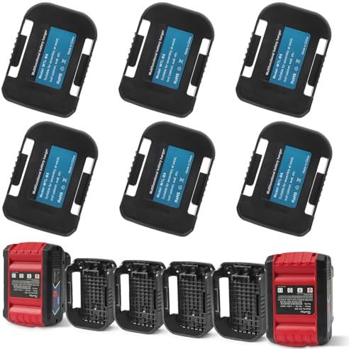QUPERR 6er-Pack Akkuhalter kompatibel mit Bosch Professional GBA 18V Akkus