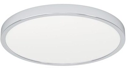 EGLO connect.z Smart-Home LED Bad Deckenlampe Fueva 6-Z, Ø 38, 9 cm, ZigBee | Matter, App und Sprachsteuerung Alexa, warmweiß-kaltweiß, RGB, dimmbar, Deckenleuchte Badezimmer chrom, IP44