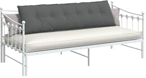 vidaXL Rückenkissen Dunkelgrau 180 x 19 x 50 cm Stoff