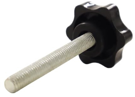 Bituxx Rändelschraube Feststellschraube Sterngriffschraube Knaufschraube Handknopf Werkzeuglose Schraube M8 x 60 mm
