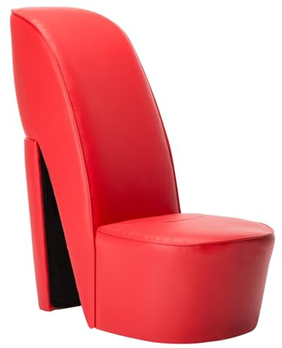 Generisch Stuhl in Stöckelschuh-Form Rot Kunstleder,Möbel,Stühle,Sessel,10.75KG,248646