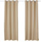 WOLTU Lot de 2 Rideaux occultant à Oeillets,Rideau Isolant intérieur 135x245cm, Champagne