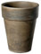 meindekoartikel Blumentopf Marmoriert aus Ton (Hell oder Basalt) - Übertopf Pflanztopf - Verschiedene Größen (Ø 14 cm - Höhe 17 cm, Basalt-Marmoriert)