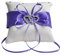 Venus Valink Hochzeitsringkissen, Satin-Strasssteine, Doppelherz, Schleife, Dekoration, Kissen, Ringträger, romantisches Hochzeits-Ringkissen, Heimzeremonie, Party-Dekorationszubehör, violett, 20*20CM