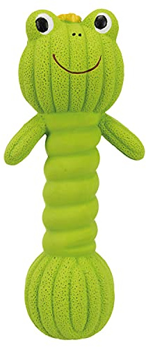 TRIXIE Frog dumbbell, Latex, 18 cm, green