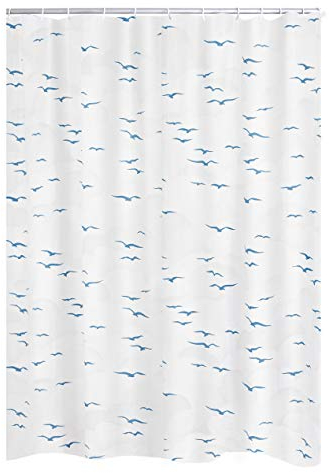 Ridder - Tenda da doccia di ricambio Sylt, 100% PEVA, ca. 210 x 170 cm, blu
