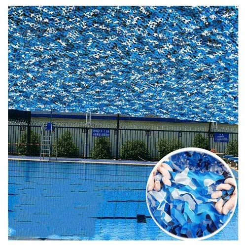 Red De Camuflaje Malla Jardín Patio Parasol Toldos Lona Azul Sombras Velas Telas Visera Aislantes Marquesinas Brisa Visera Parasol Caza Ejército Tiro Oculto Cubierta Del Coche 10m 12m ( Size : 2*20M )