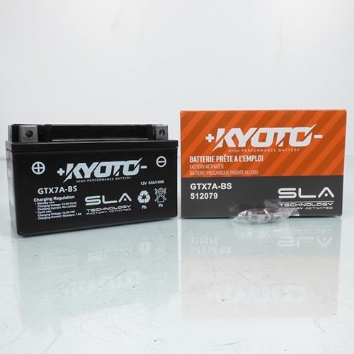 Batterie SLA Kyoto pour Motorroller Sym 150 Allo 2011 Ã 2013 YTX7A-BS SLA / 12V 6Ah Neuf