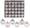 Set Palline Albero di Natale,ilauke 30 Palline di Natale in Rosa e Argento Infrangibili,6 cm Palla di Natalizie per Albero di Natale,Plastica Addobbi Natalizi per Natale Vacanze Feste Decorazioni