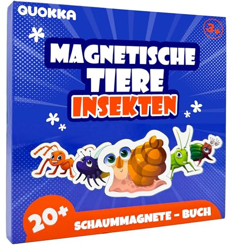 Magnetspiel ab 3 4 Jahren - Reisespiele Lernmagnet für Kinder ab 3-5 Jahren | 20+ Teiliges Insekten-Spiel Magnetpuzzle - Beschäftigung im Flugzeug für Kleinkinder - Lernspielzeug für Unterwegs